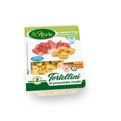 Tortellini with prosciutto (raw ham) - gluten free