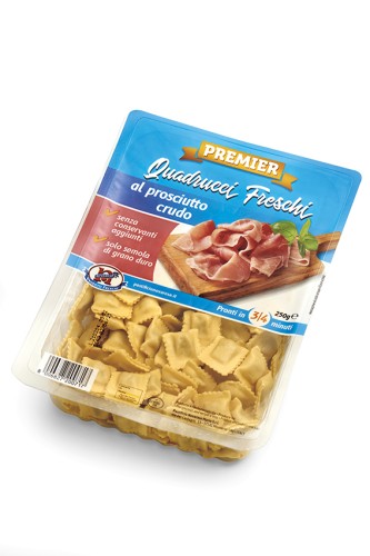 Quadrucci freschi con Prosciutto Crudo