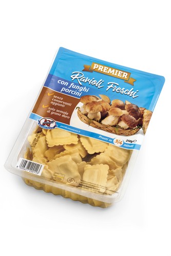 Ravioli freschi con Funghi Porcini